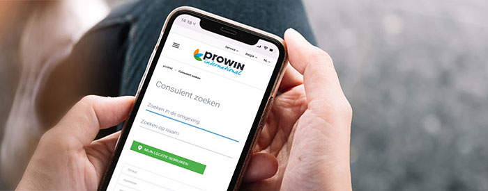 Zoek en vind proWIN verkooppartners: met de proWIN verkooppartner zoekoptie vindt u uw persoonlijke contactpersoon direct online
